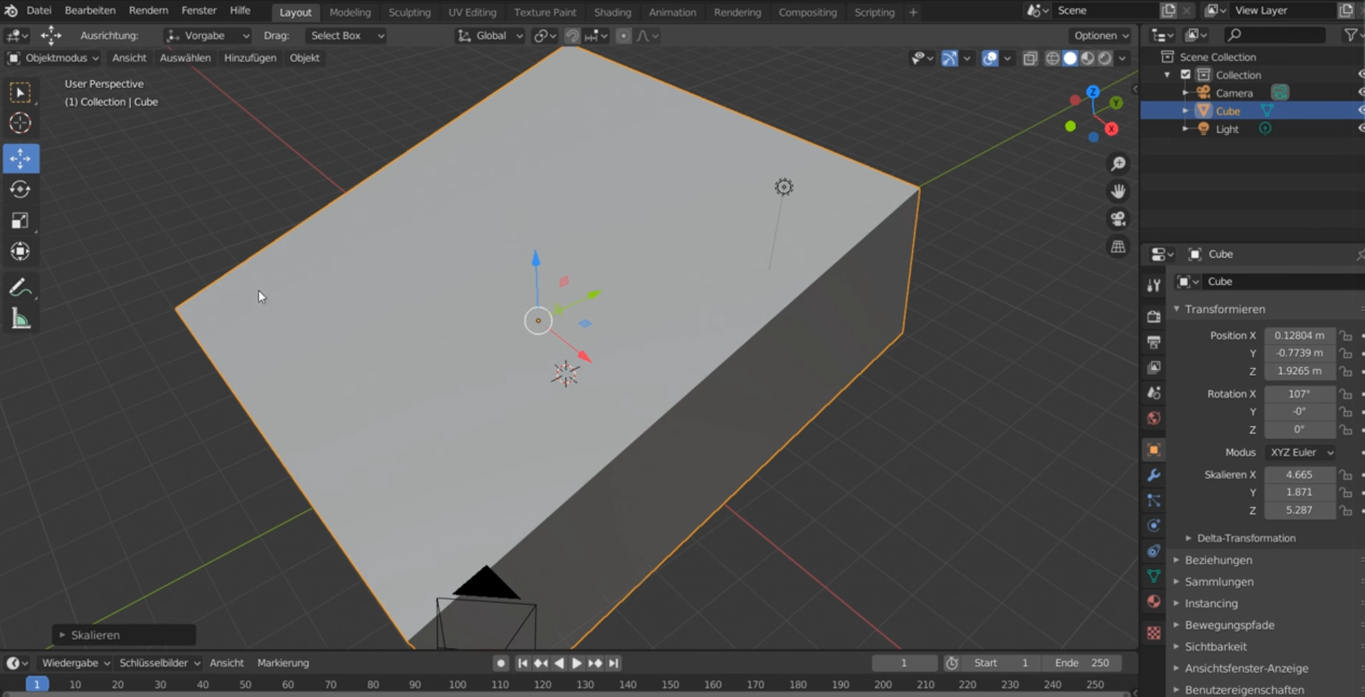 Screenshot aus Blender