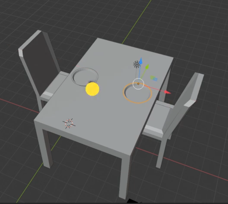 Tisch in Blender